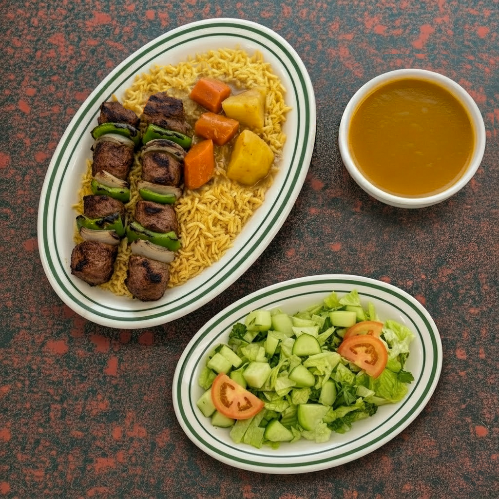 Lamb Shish Kebab.