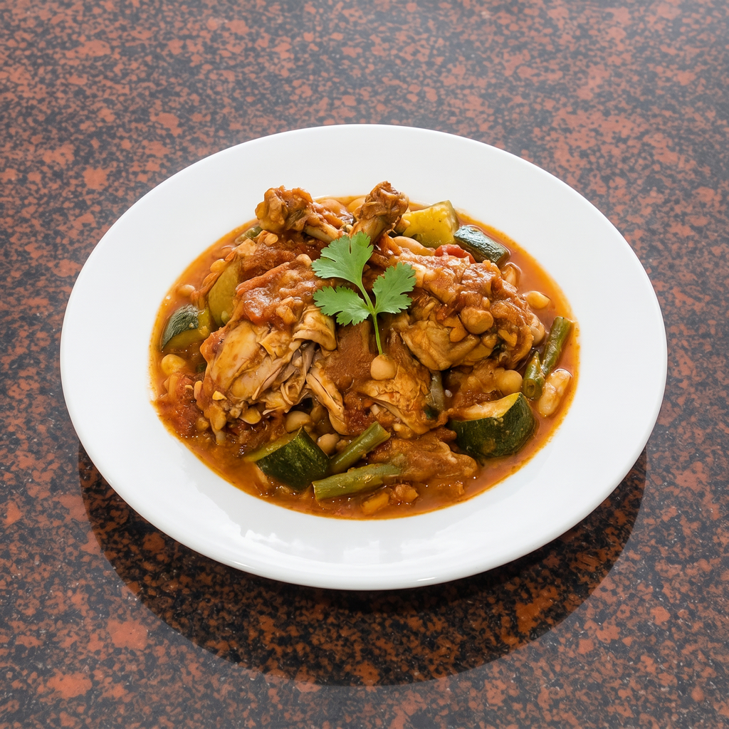 Chicken Agada (Loubia).