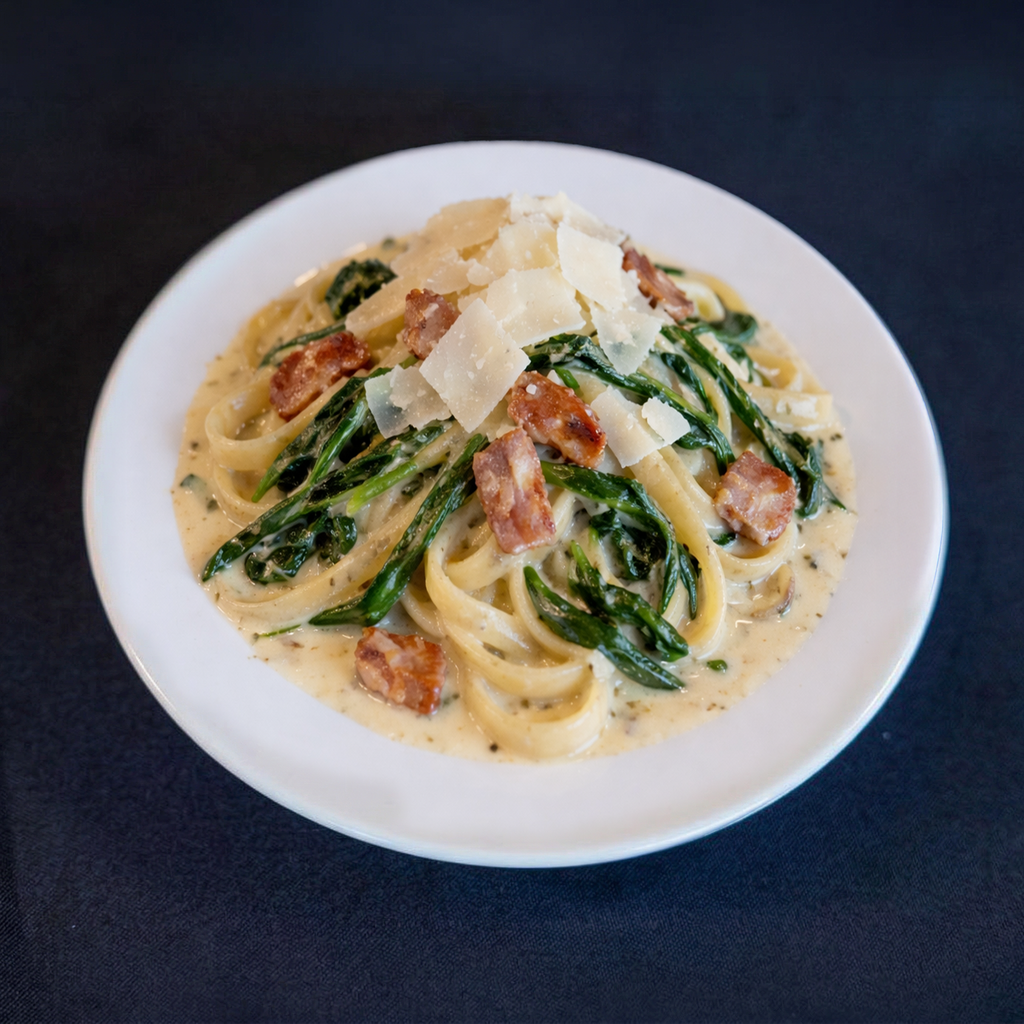 Fettuccine Carbonara.