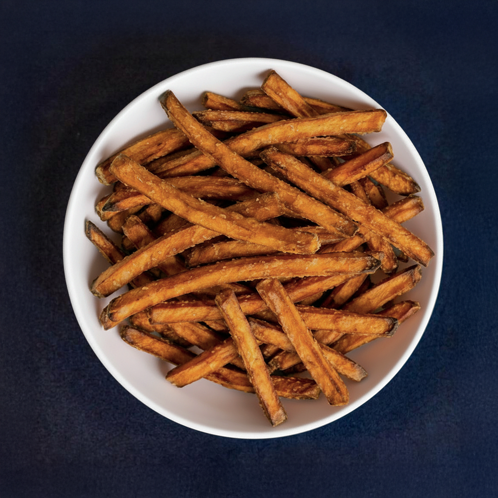 (L)Sweet Potato Fries.