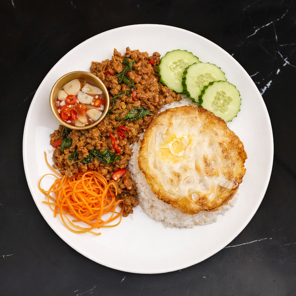 Basil Entree (Pad Kra pao) ผัดกะเพรา.