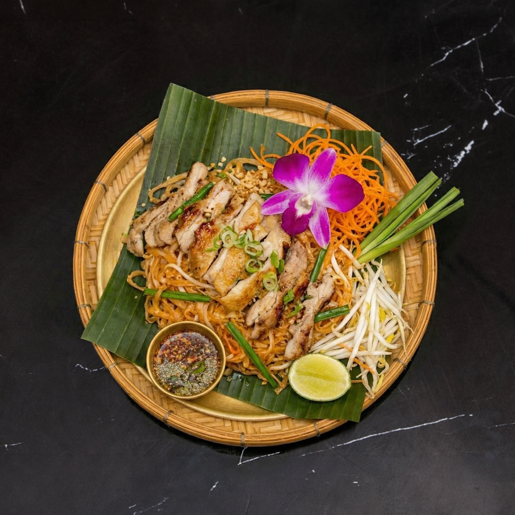 Pad Thai Grilled chicken ผัดไทไก่ย่าง.
