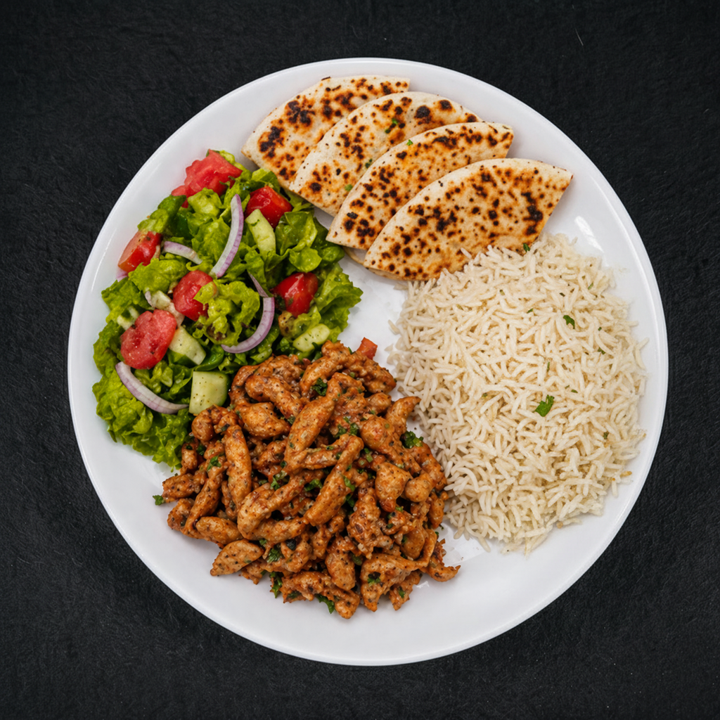 Chicken Shawarma Plate.
