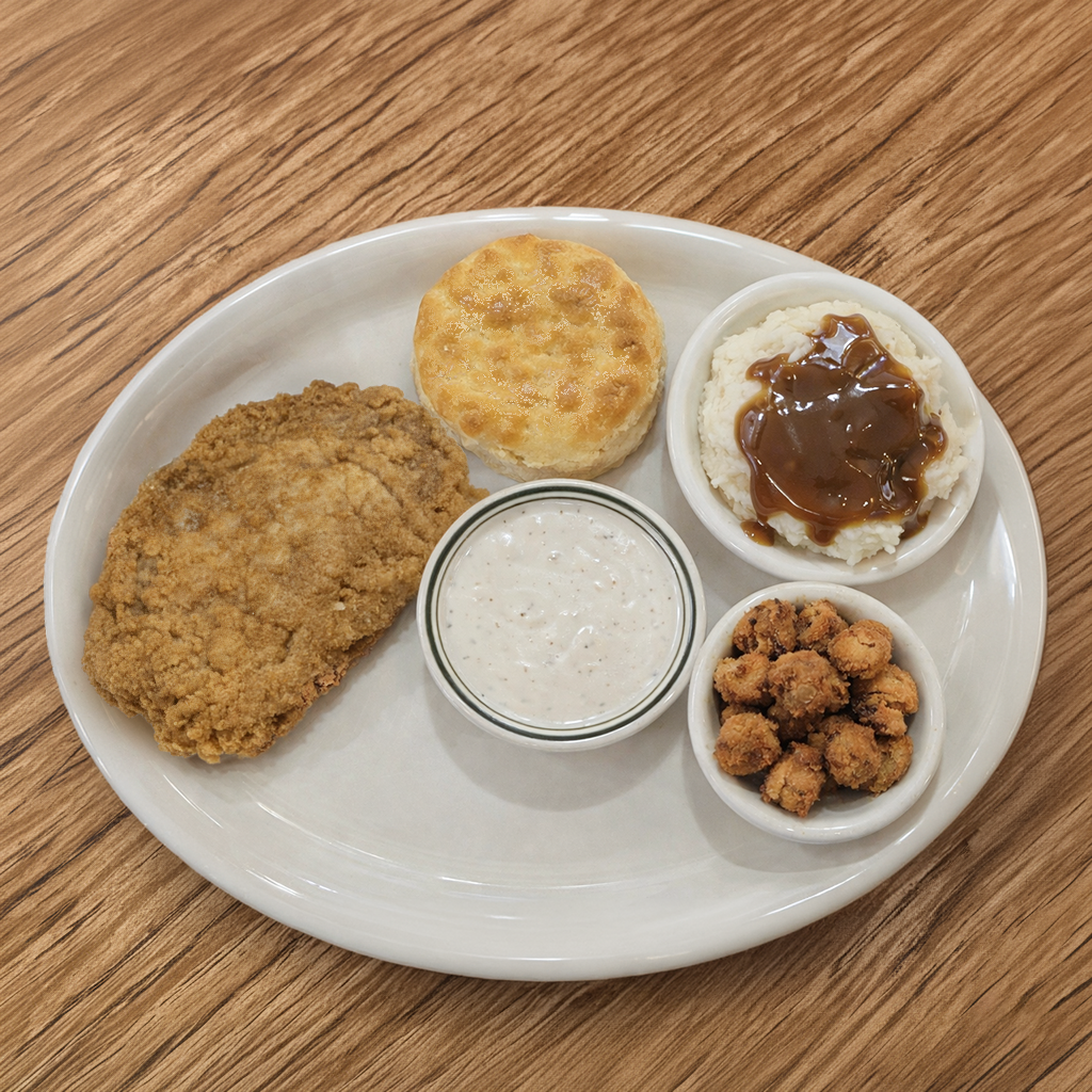 Our Famous Kuntry Fried Steak Dinner (1 PC).
