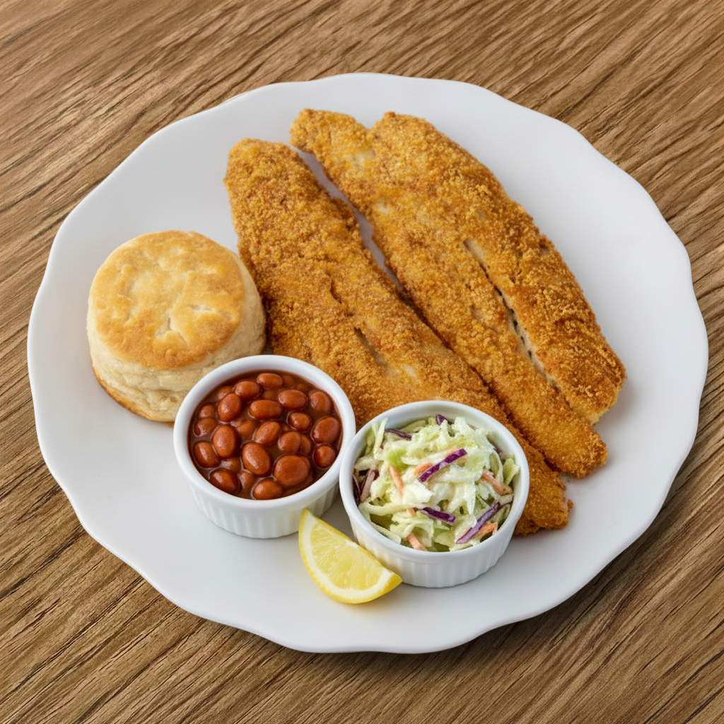 2 Piece Whitefish Dinner.