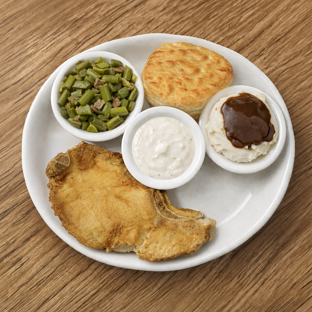 Pork Chop Dinner (1 PC).