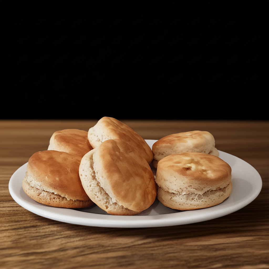 SIX Biskets, Cornbread, or Breadsticks.