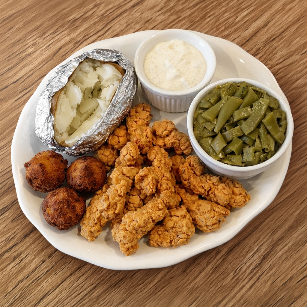 Chicken Gizzard Dinner.