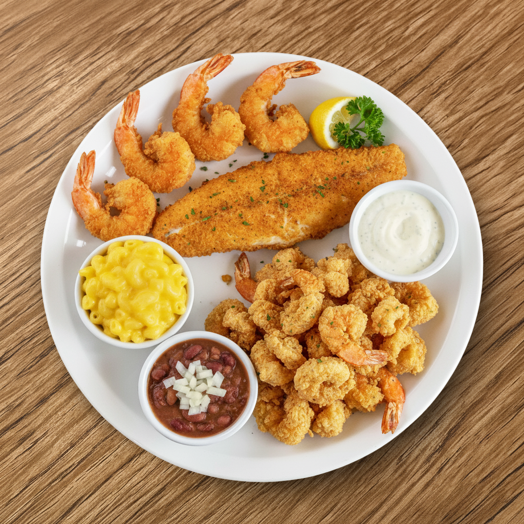 PICK THREE Seafood Combo.