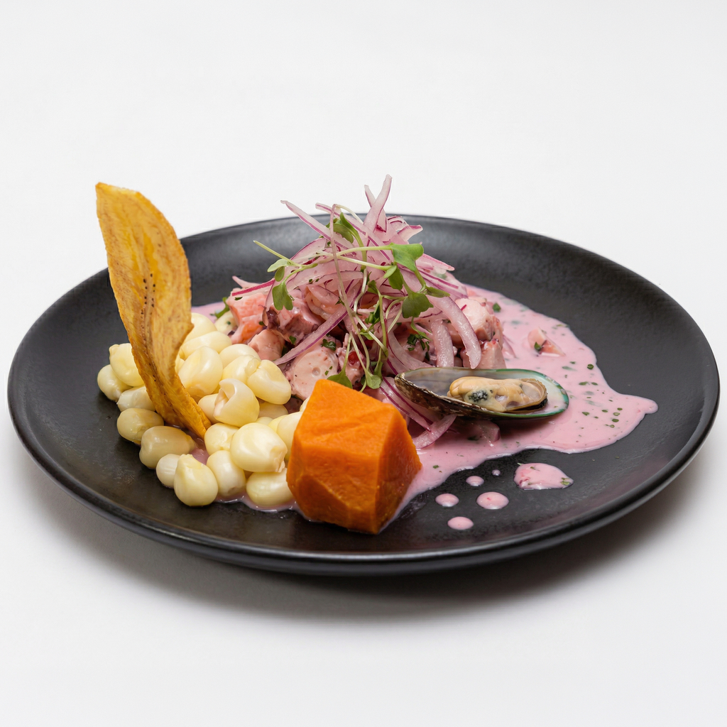 Ceviche De Pulpo Y Camaron.