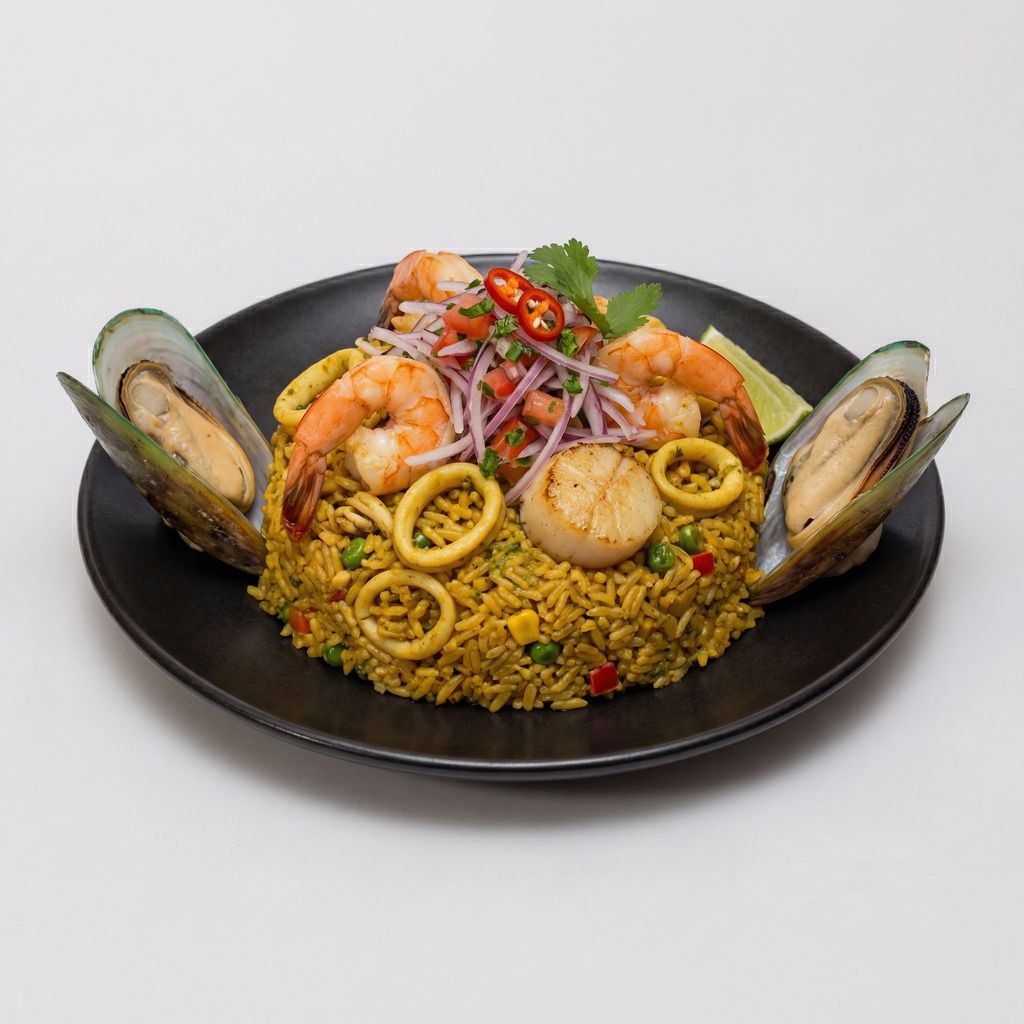 Arroz Con Mariscos.