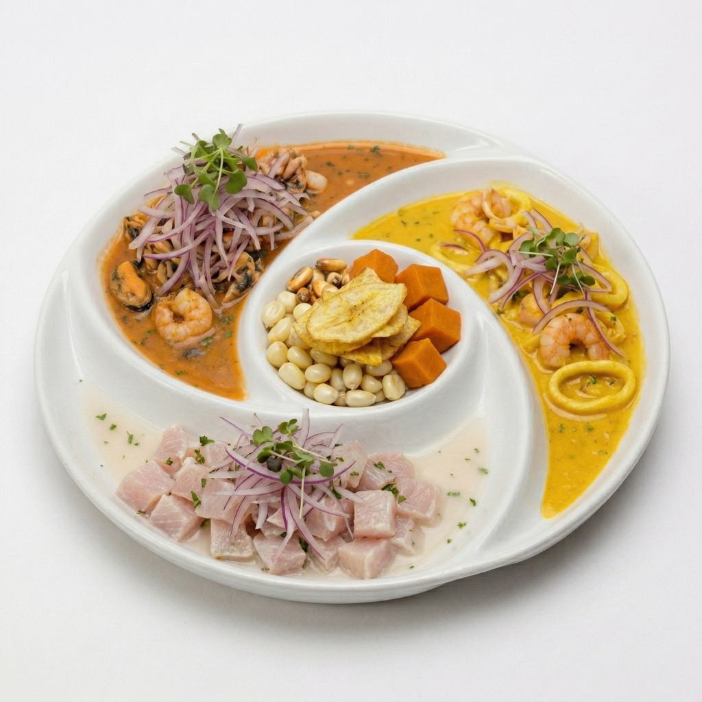 Trilogia De Ceviche Mixta.
