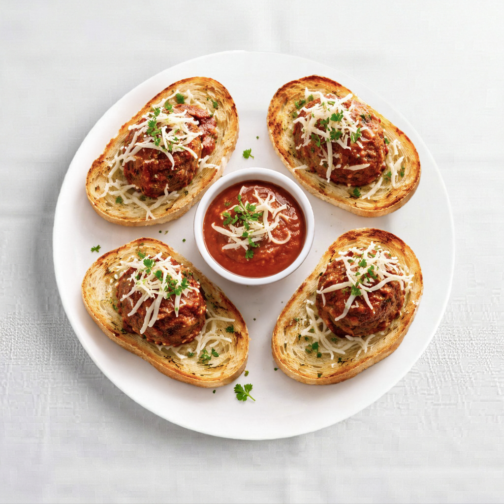 Meatball Nachos - 4 Piece.