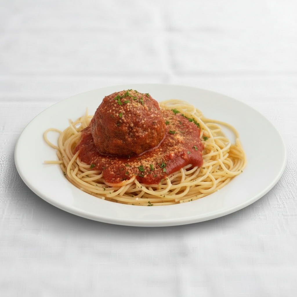 Spaghetti with 1 Meatball.