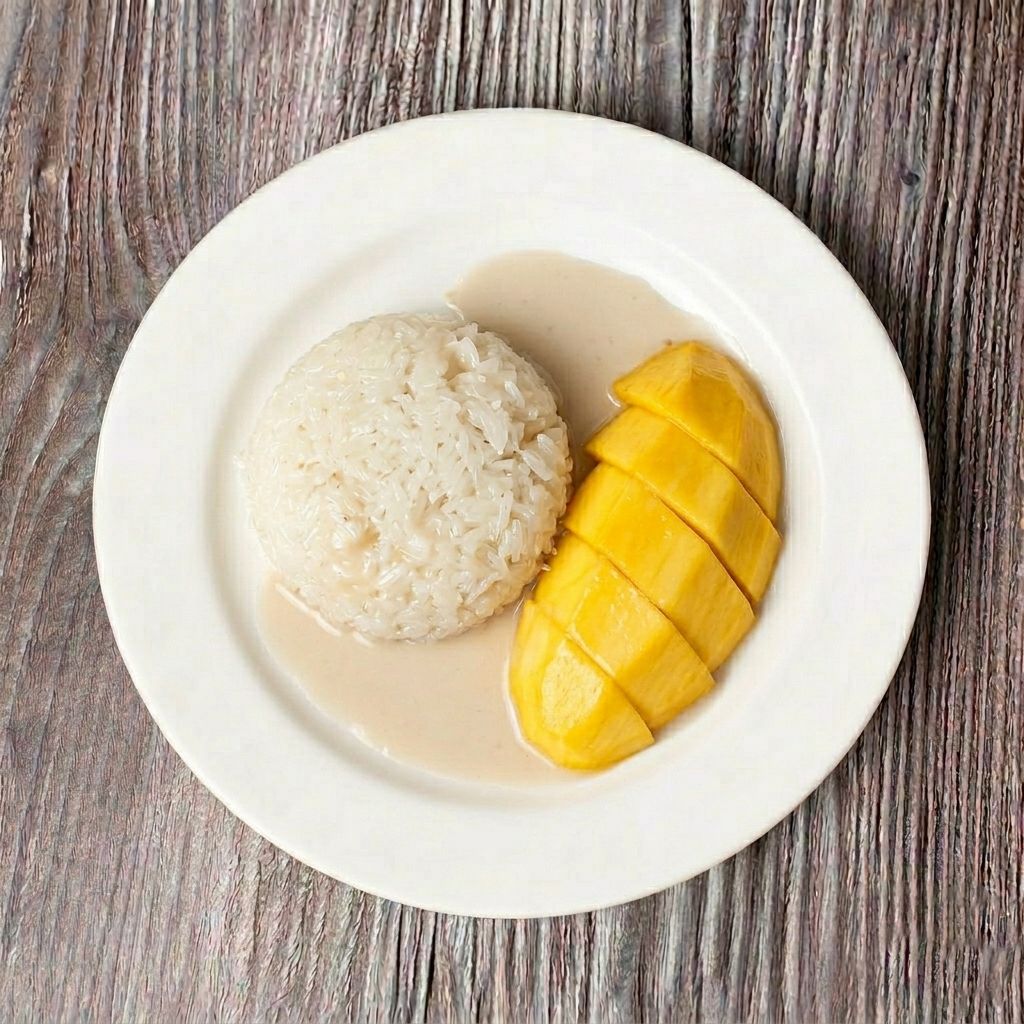 Sweet Sticky Rice with Mango.