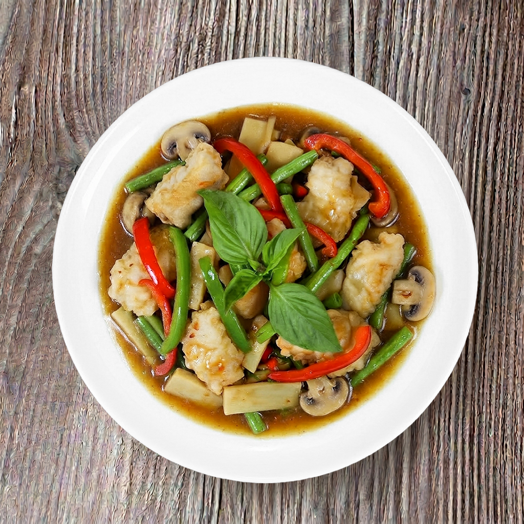 Spicy Basil Fish.
