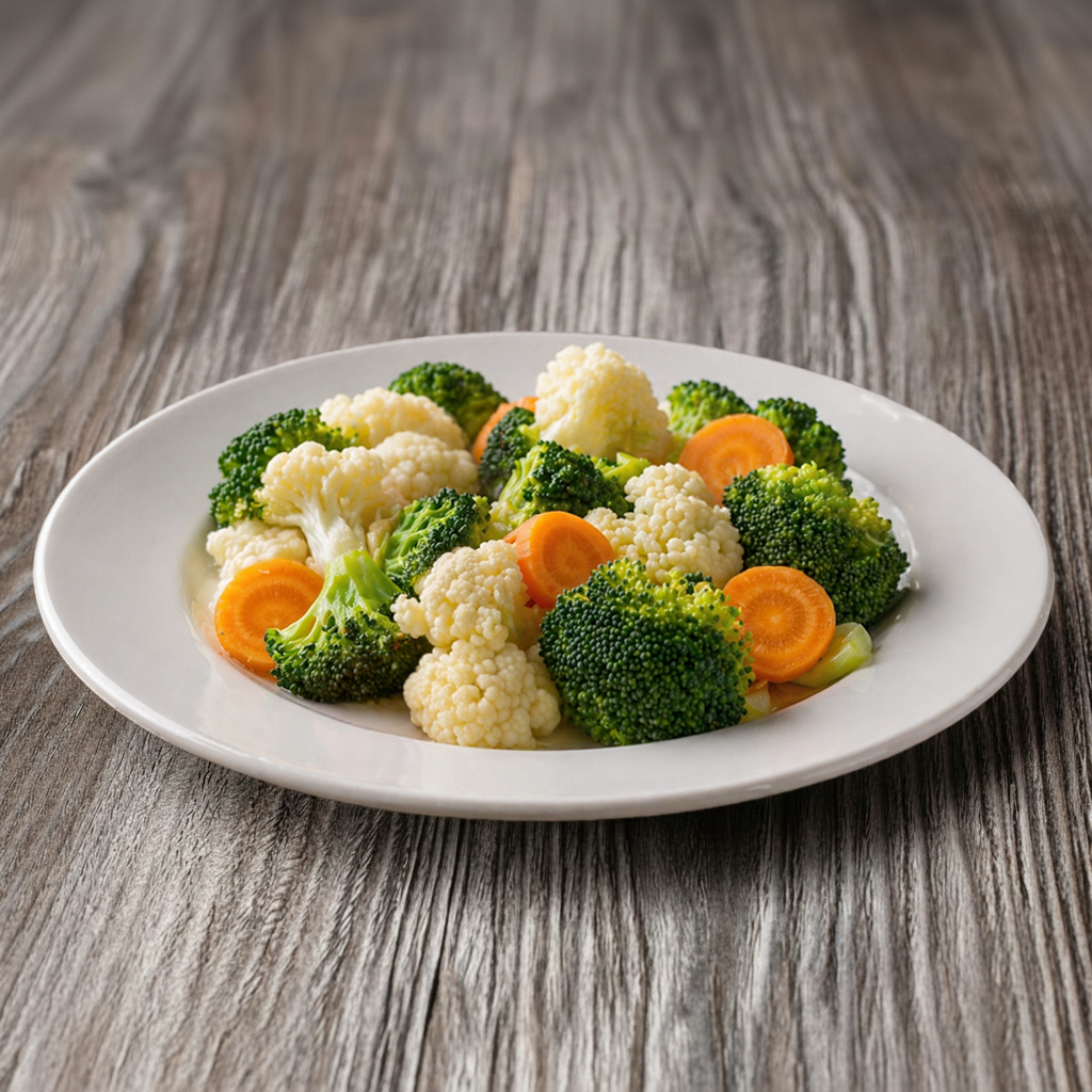 Steamed Vegetables.