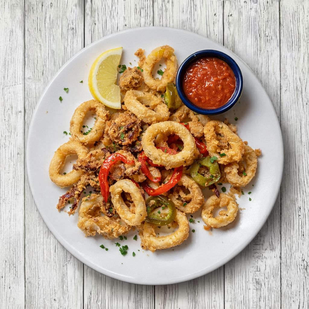 CRISPY CALAMARI.