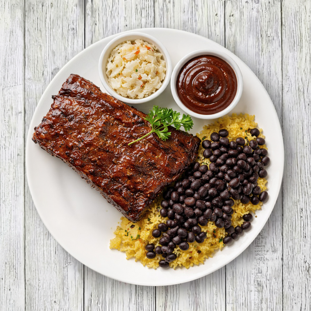CARIBBEAN BBQ RIBS.