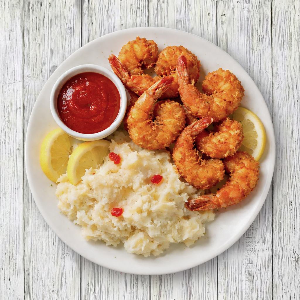 GOLDEN FRIED SHRIMP.