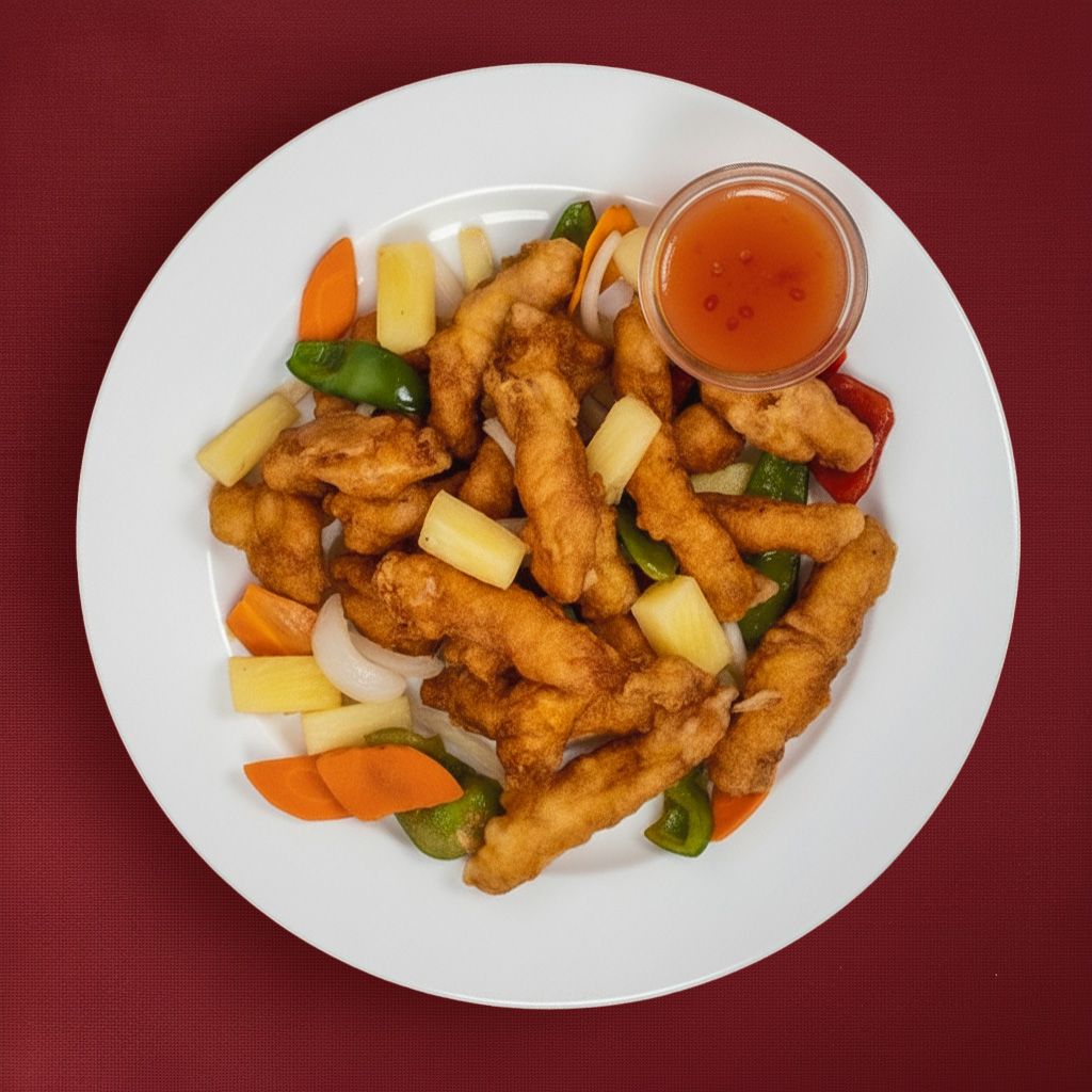 L17. Sweet and Sour Chicken or Pork.