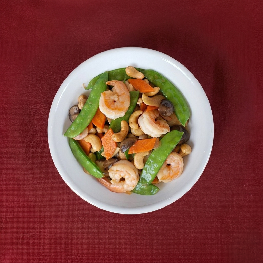 45. Shrimp with Cashew Nuts.