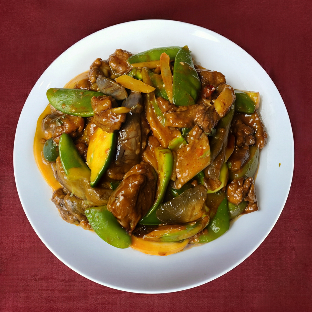 L16. Home Style Curried Beef or Chicken.