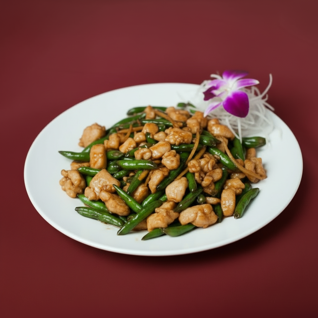 L15. Chicken with String Beans and Ginger.