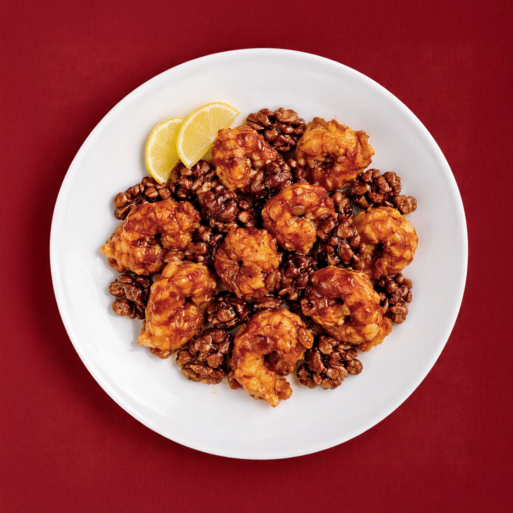 F26. Crispy Shrimp or Scallop with Walnut.