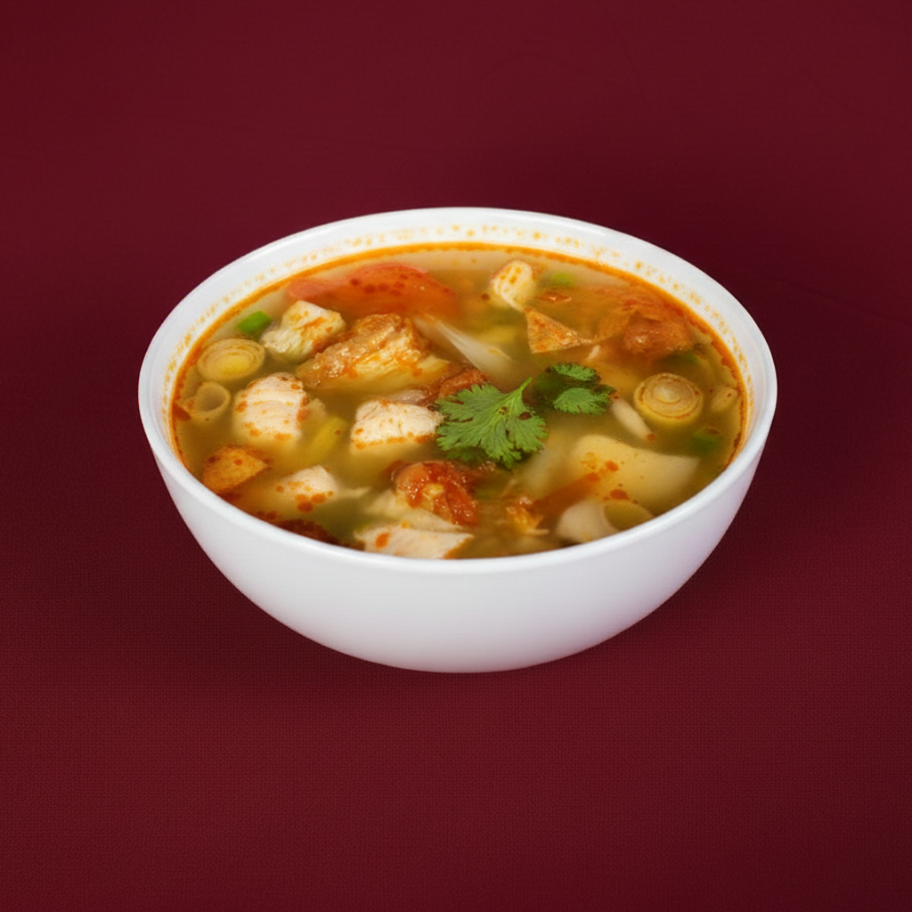8. Hot and Sour Coconut Seafood Soup.