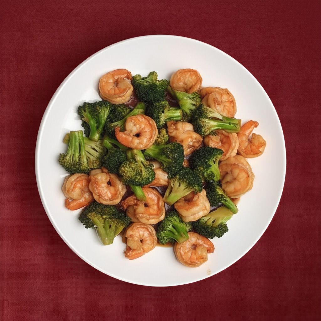 43. Shrimp with Broccoli.