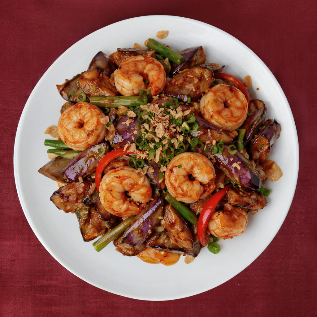 L3. Sautéed Chinese Eggplant with Pork or Chicken Beef or Shrimp.