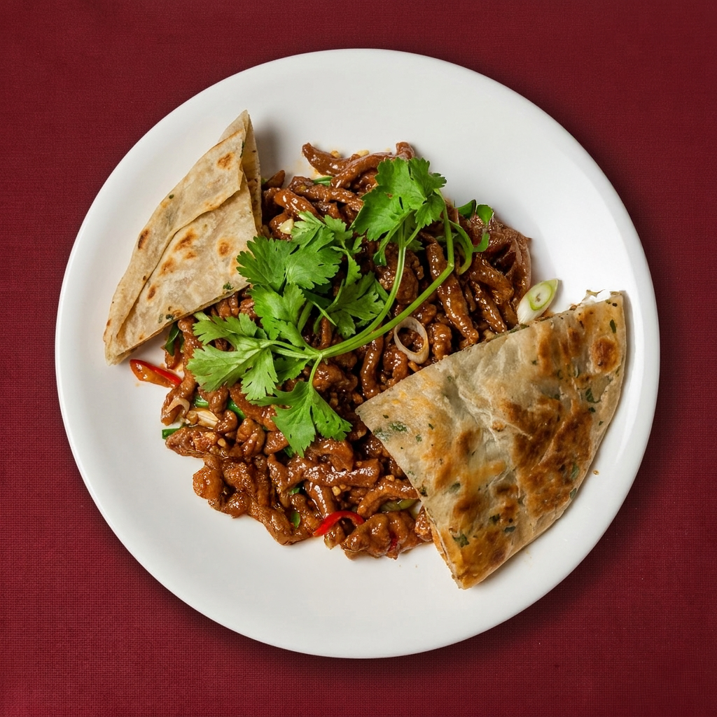 F17. Dried Sautéed Shredded Beef Szechuan Style.