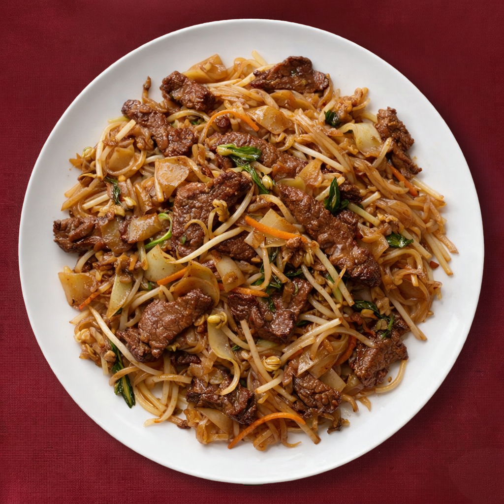 F2B. Sautéed Beef Ho Fun.