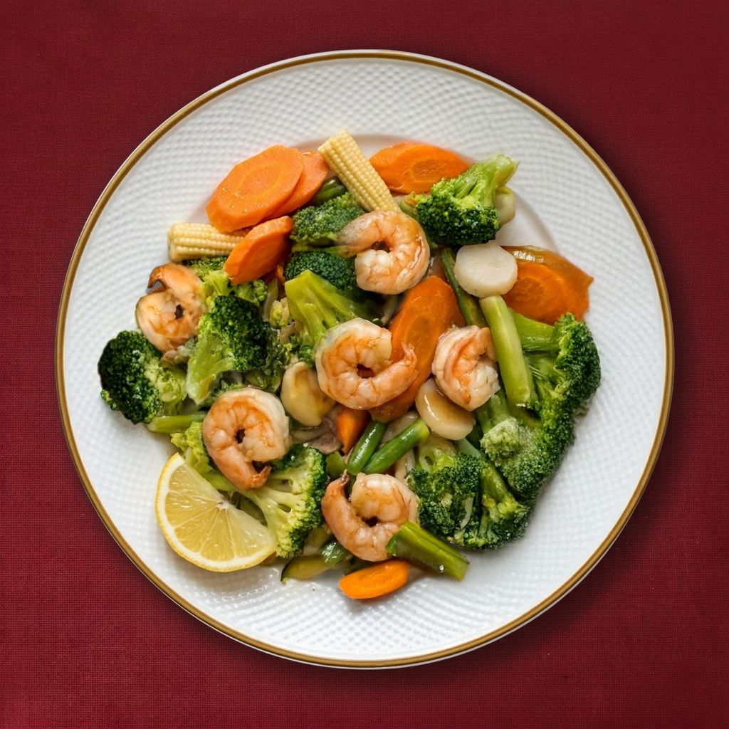 F5. Sautéed Mixed Vegetables with choice of ....