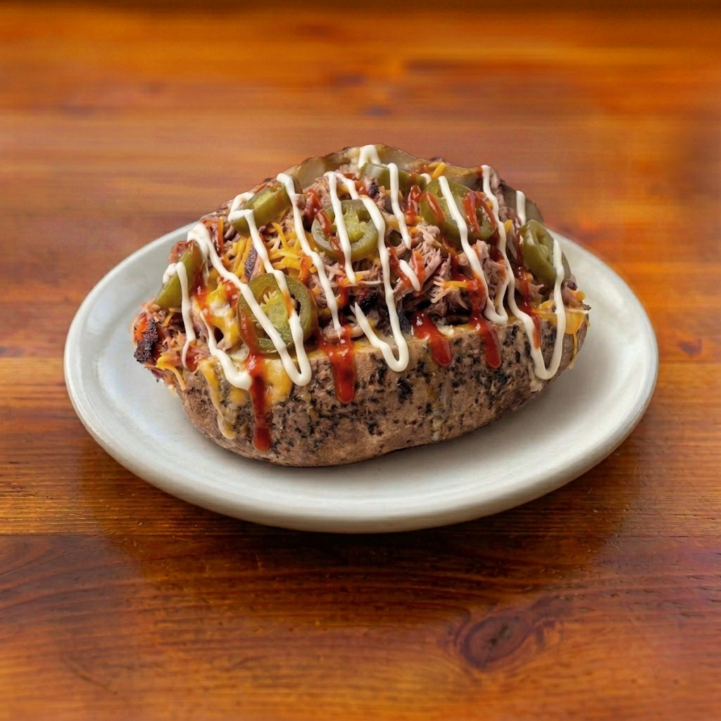 Brisket Loaded Baked Potato.