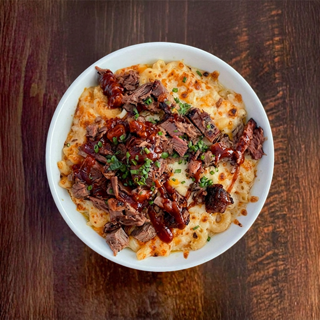 BBQ Mac N Cheese.