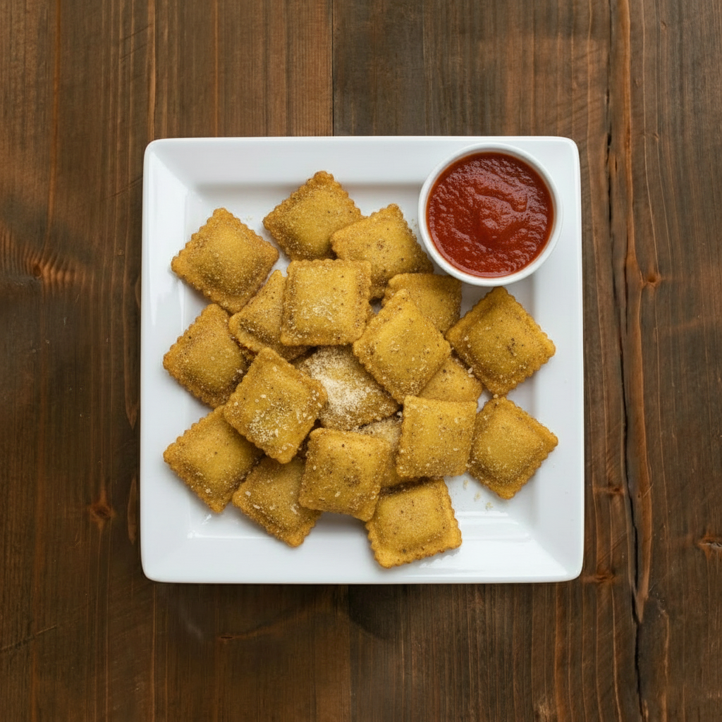 Fried Cheese Ravioli.