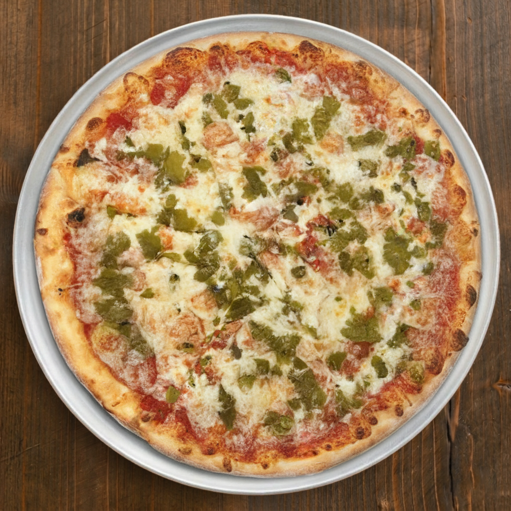 Green Chilis Pizza.