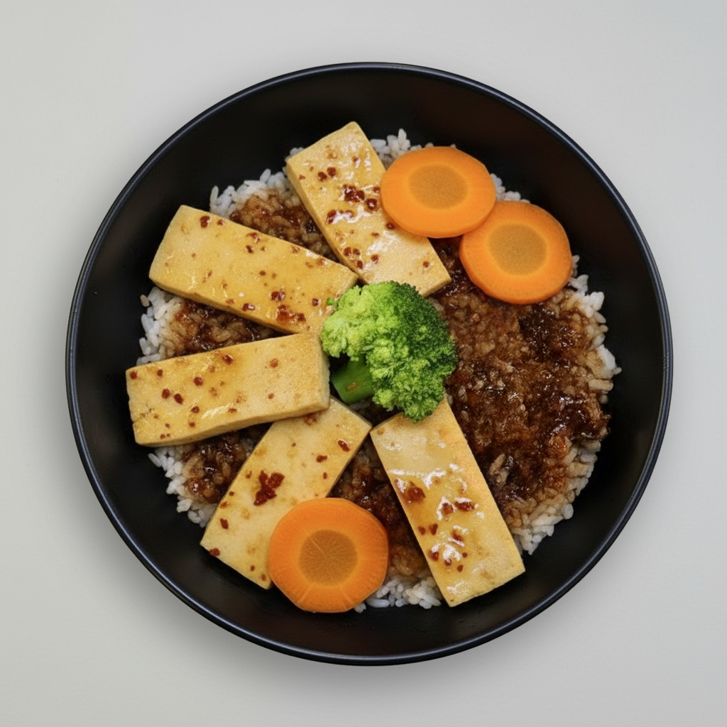 Grilled Teriyaki Tofu Rice Bowl (Vegetarian Friendly).