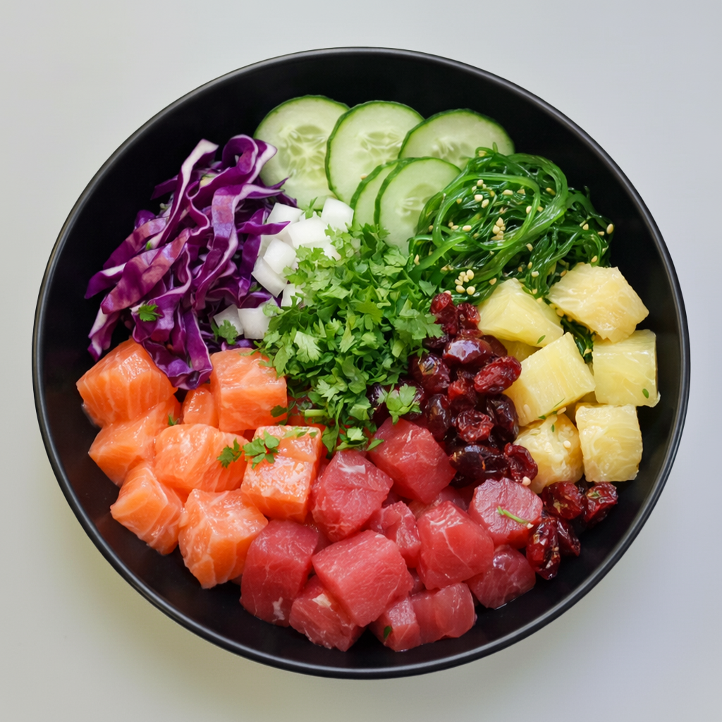 Hawaiian Deluxe Poke Bowl.