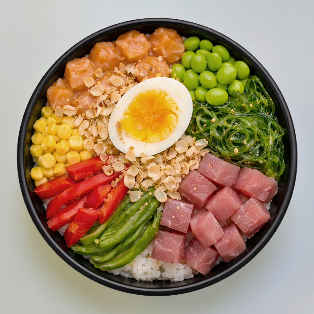 Create Your Own Poke Bowl (Deluxe: 2 Poteins).
