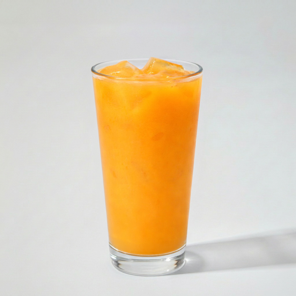 Mango Strawberry Milk Tea.