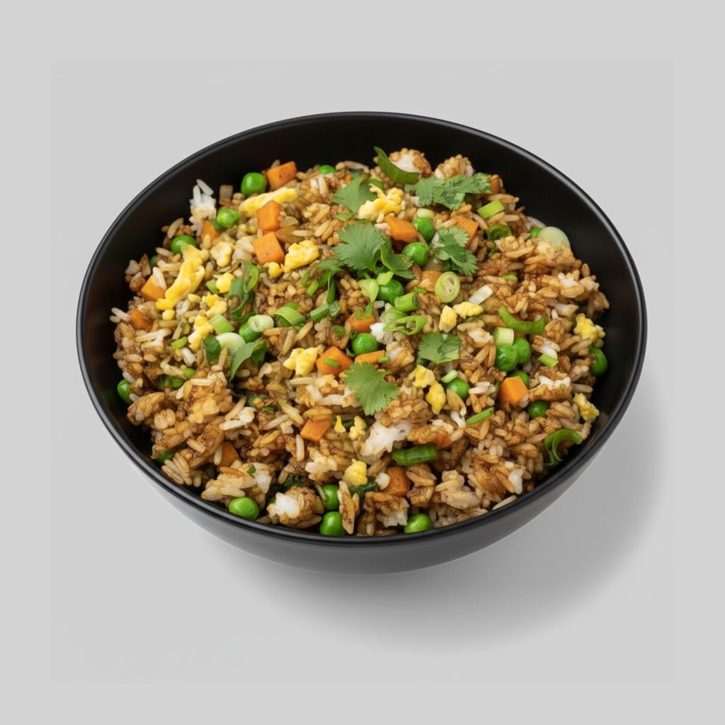 Hibachi Style Vegetable Fried Rice.