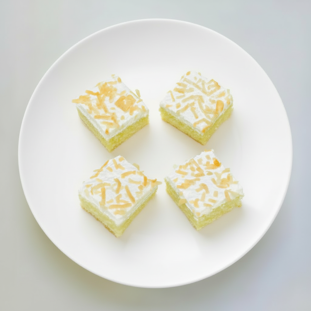 Mini Coconut Cake (4 PCS).