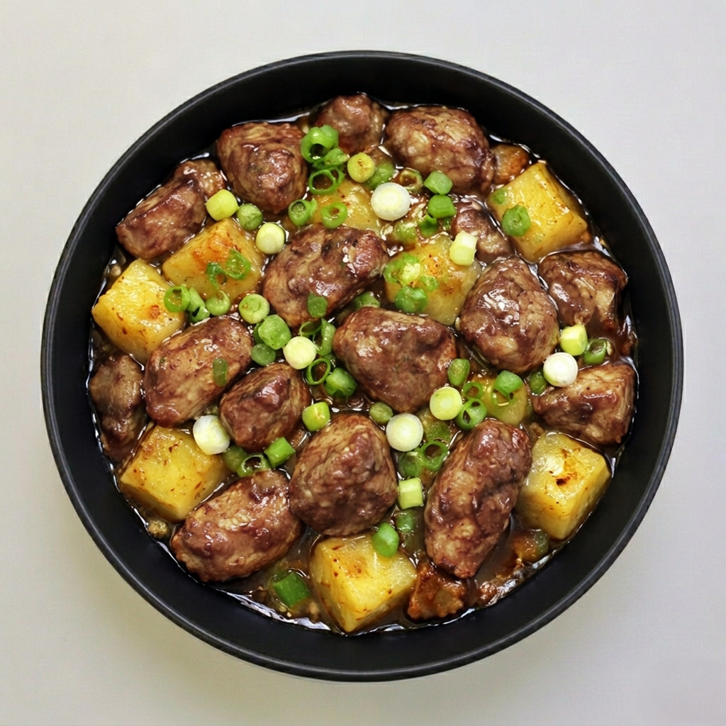 Hawaiian Style Chicken Rice Bowl.