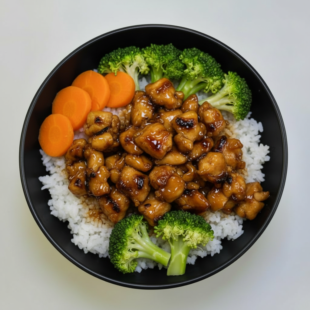 Grilled Teriyaki Chicken Rice Bowl.