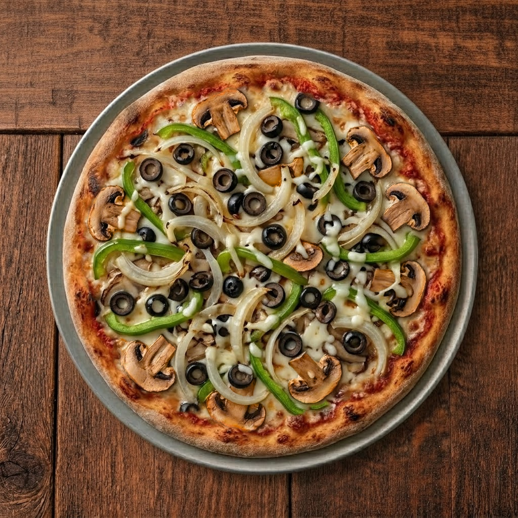 Medium Vegetarian Pizza.