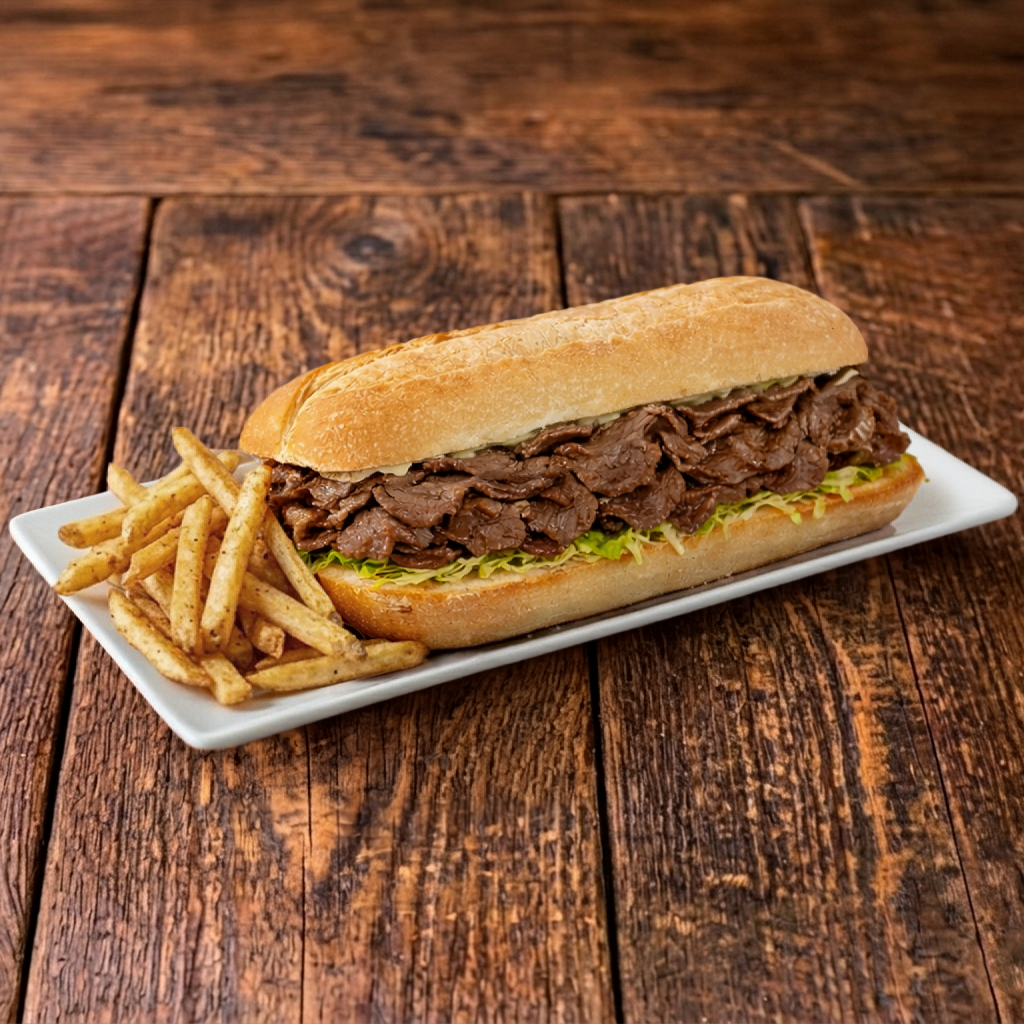 Roast Beef Sandwich W Fries.