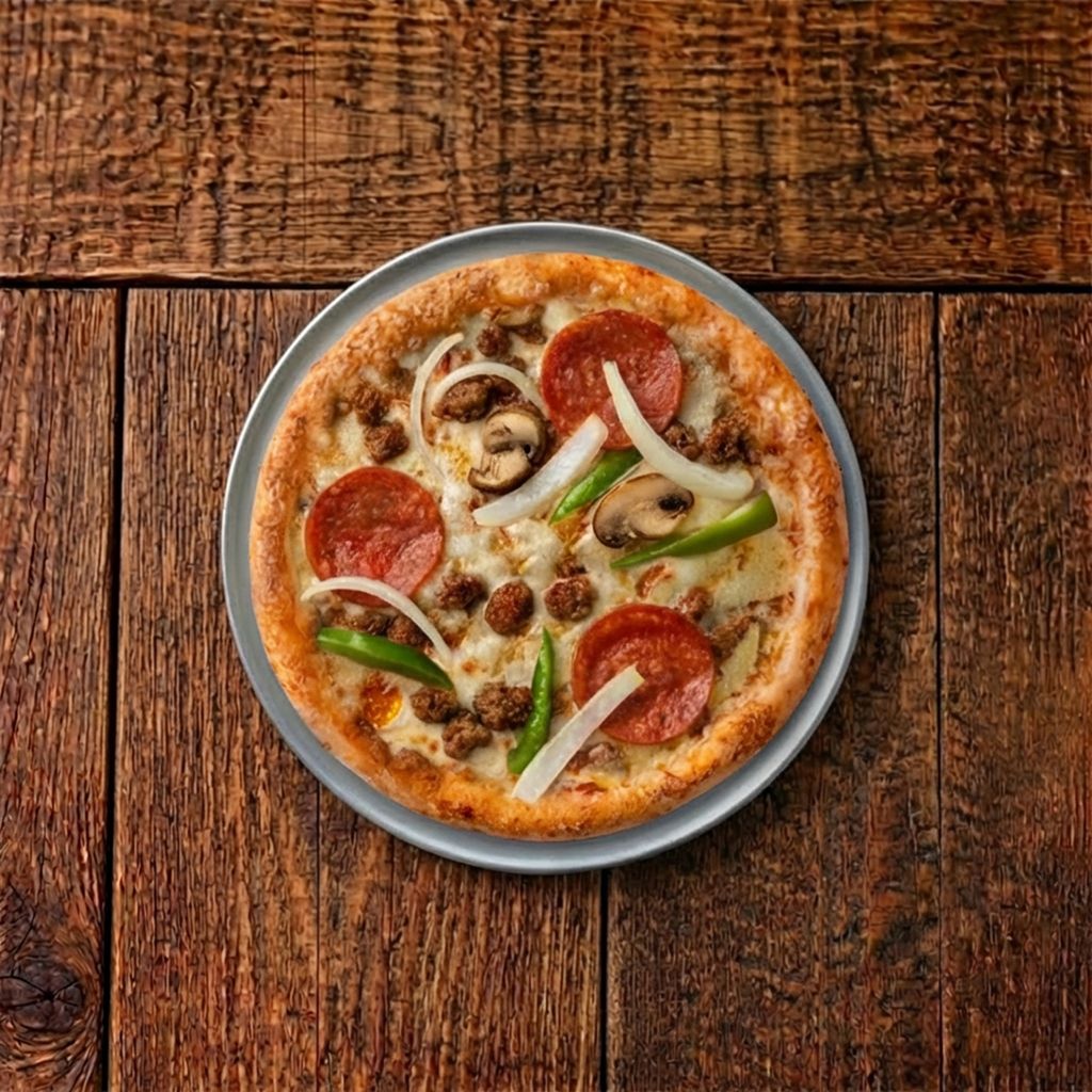 Small Andy Boy's Special Pizza.